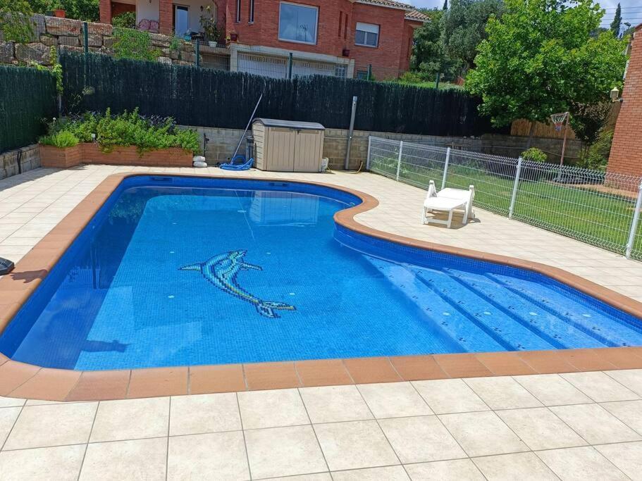 Santa Eulalia de Ronsaná Casa Con Jardin Y Piscina Privada.ヴィラ エクステリア 写真
